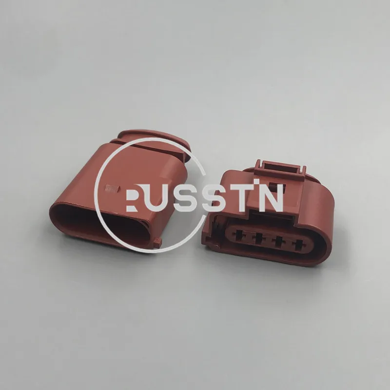 1 Set 4 Hole 3.5mm Waterproof Automotive Oxygen Sensor Plug Harness Connector AC Assembly  For VW 1J0973824A 1J0973724A