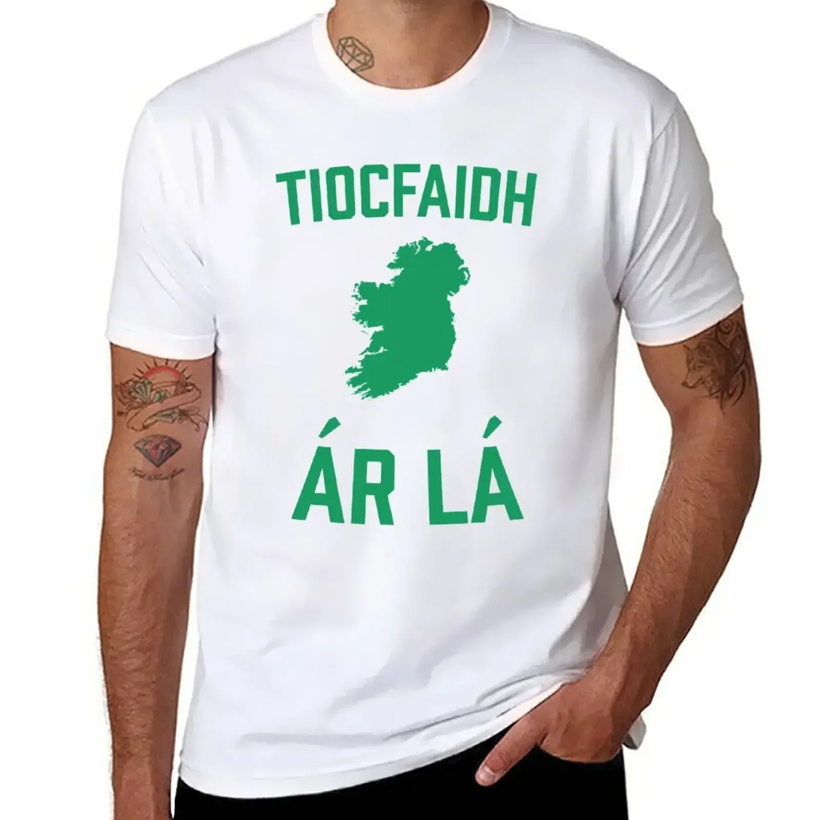 Our Day Will Come | Tiocfaidh ár lá | United Ireland | Sinn Fein T-Shirt oversized mens clothes Short Sleeve printing Cartoon