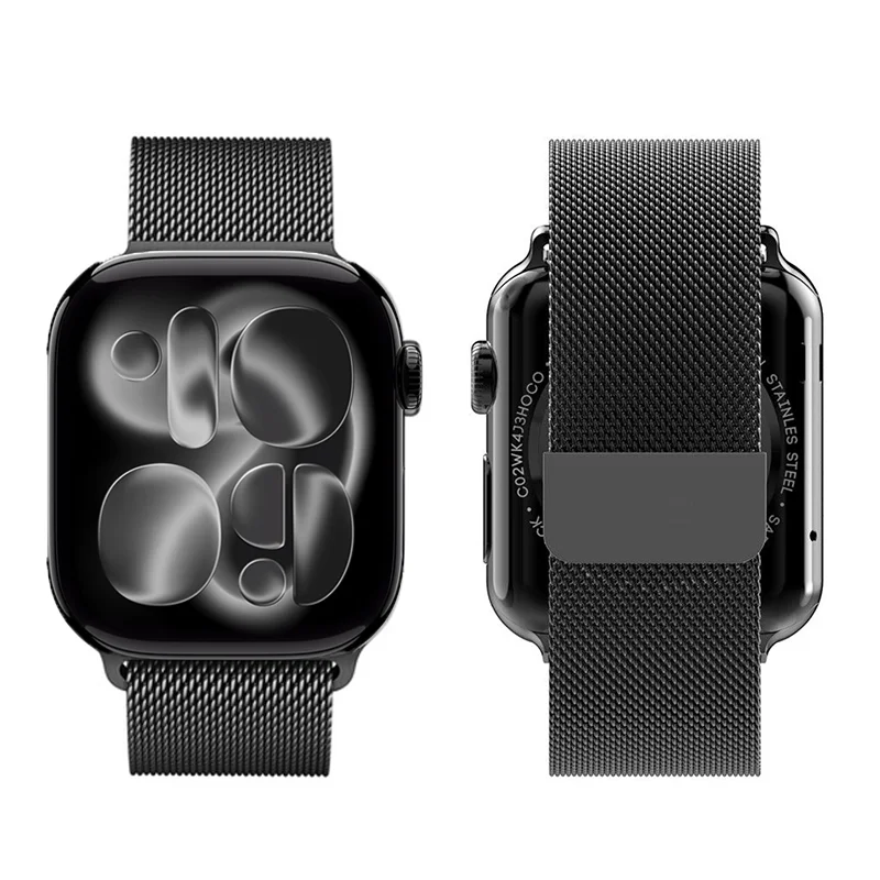Новая миланская петля для Apple Watch 11 ремешков 45 мм 44 мм 40 мм 41 мм 42 мм 46 мм браслет iwatch series 10 8 7 6 5 4 SE 9 Ultra 2-3 49 мм