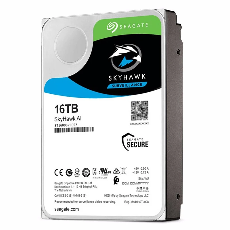 Imagem -04 - Disco Rígido Interno Seagate Skyhawk ai Sata 16tb 256mb 3.5 Novo St16000ve002