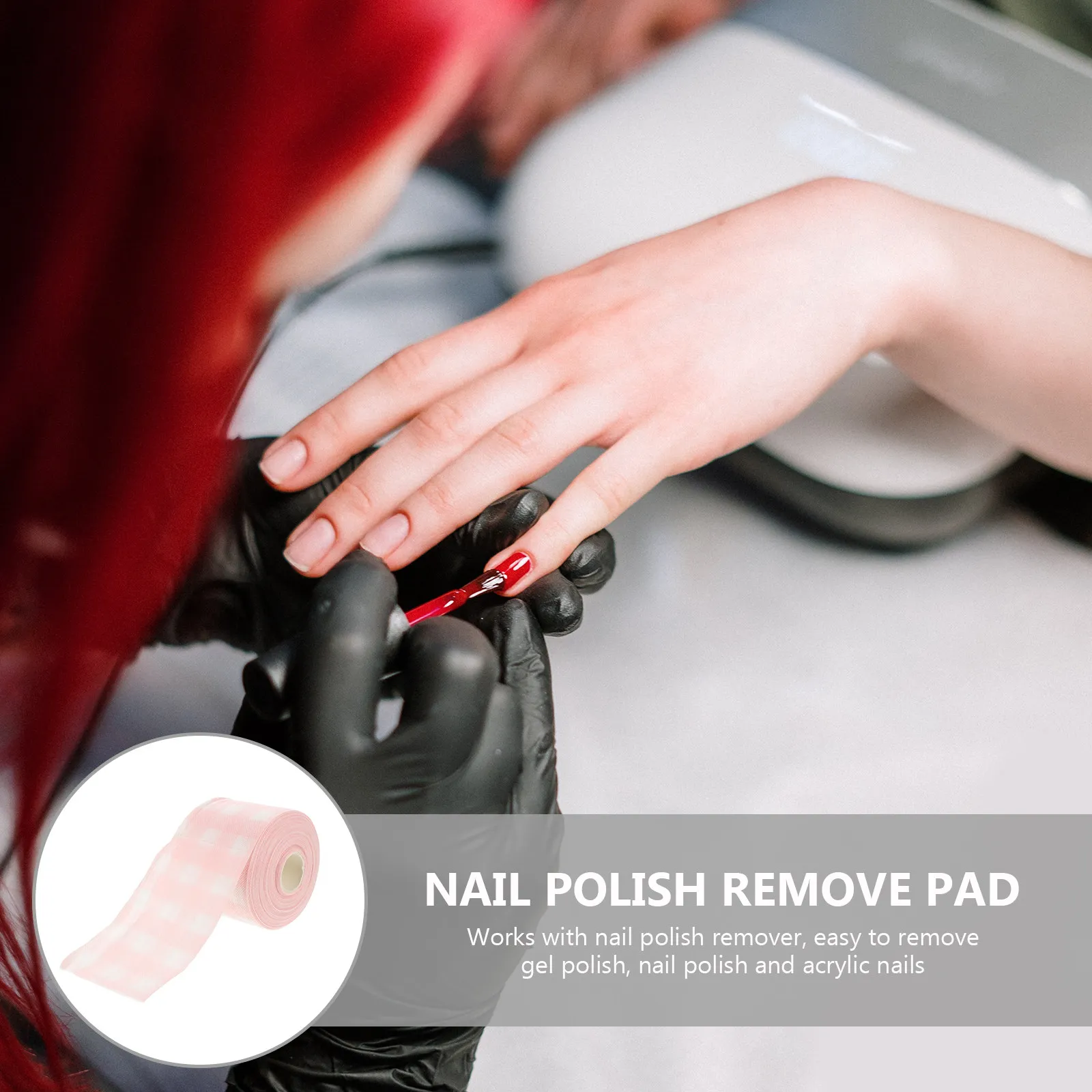 

1 Roll Professional Nail Polish Remover Wipes Gentle Non- Manicure Cleaning Pads for Sensitive Skin Nail Art Supplies