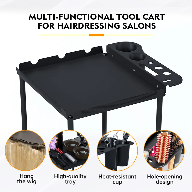 X106-1 Hairdresser Shop Professional Rolling Salon Trolley Hair Extension Trolley