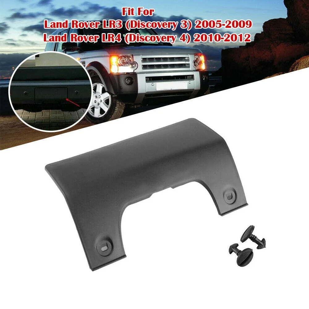 Black Rear Bumper Tow Eye Hook Cover DPO500011PCL for Land Rover Discovery 3 4 LR3 LR4 2005-2012