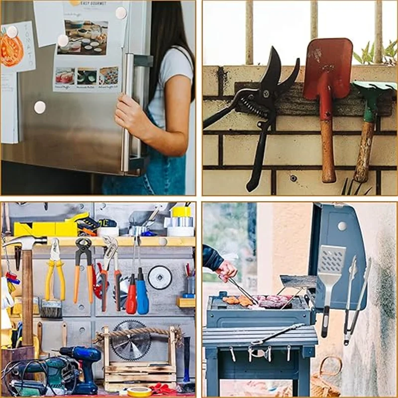 25x2/25x3/30x2/30x3 مللي متر ثلاجة نيوديميوم مقاومة للماء مع دعم لاصق للحرف اليدوية ، DIY ، المكتب ، المطبخ ، السبورة البيضاء