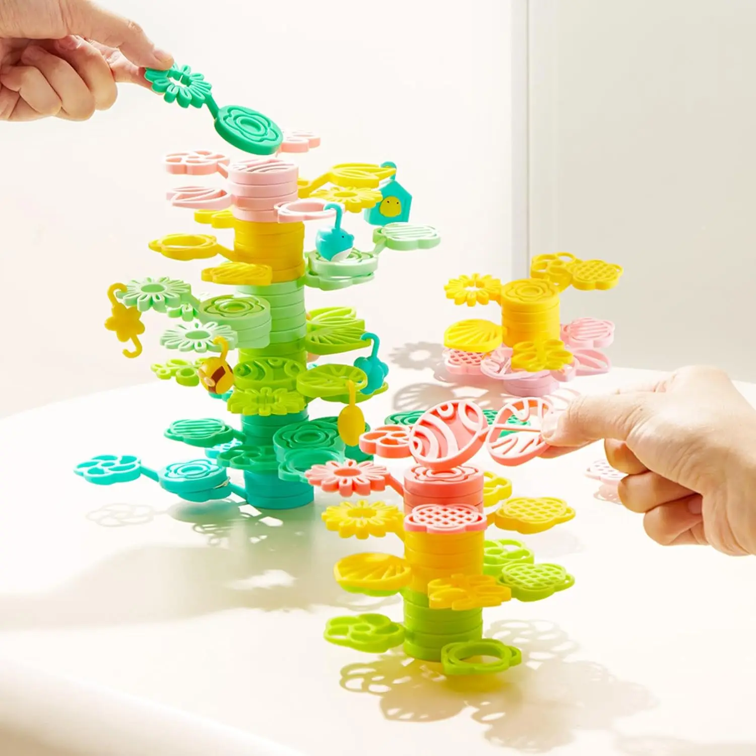 教育バランスブロック 82 ピースセット、3 歳以上の子供向けのクリエイティブスタッキングゲーム、モンテッソーリ就学前のおもちゃ、問題解決力を向上させる