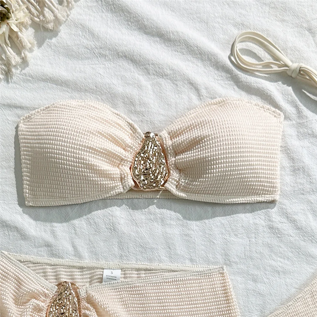 Mit Rock, hoch geschnittenem Beinausschnitt, brasilianischer Bikini, Damen-Badebekleidung, dreiteiliges Bikini-Set, Badeanzug, Badebekleidung, Schwimmbekleidung V6741 – Detail 23