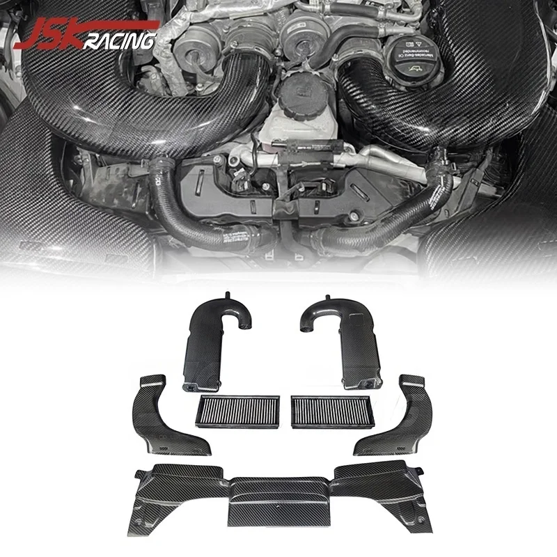 

Dry Carbon Fiber Air Intake System For 2015-2020 Mercedes Benz C-CLASS W205 AMG C63 M177 4.0T