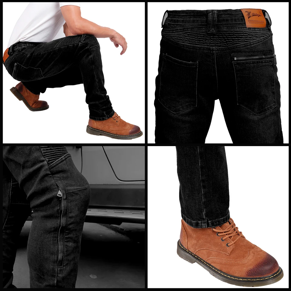 Motorcycle Riding jeans anti-fall summer pants trousers man protectio Added the Aramid fireproof wearable for knee area TZ-011