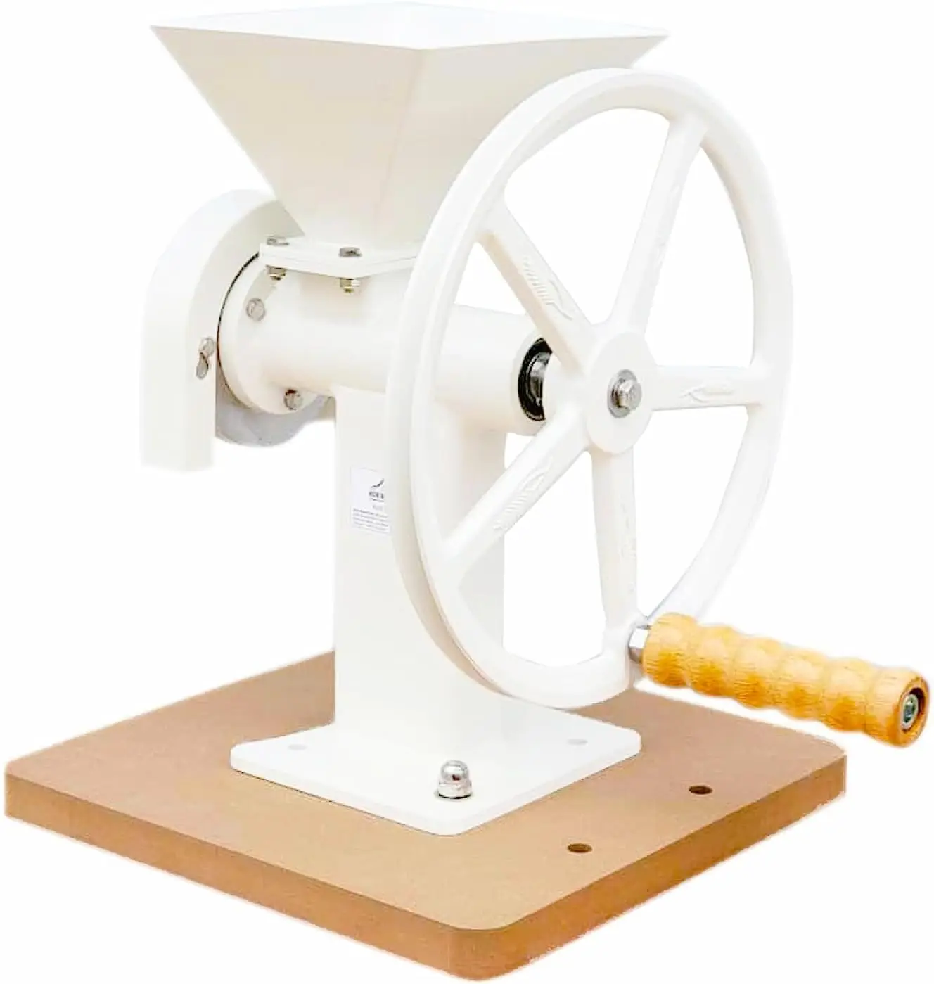 Hand Grain Mill With Steel Disc, High Hopper Grain Grinder For Flour Dry Household Cereals Herbs Corn Kitchen Spices Coffee Bean