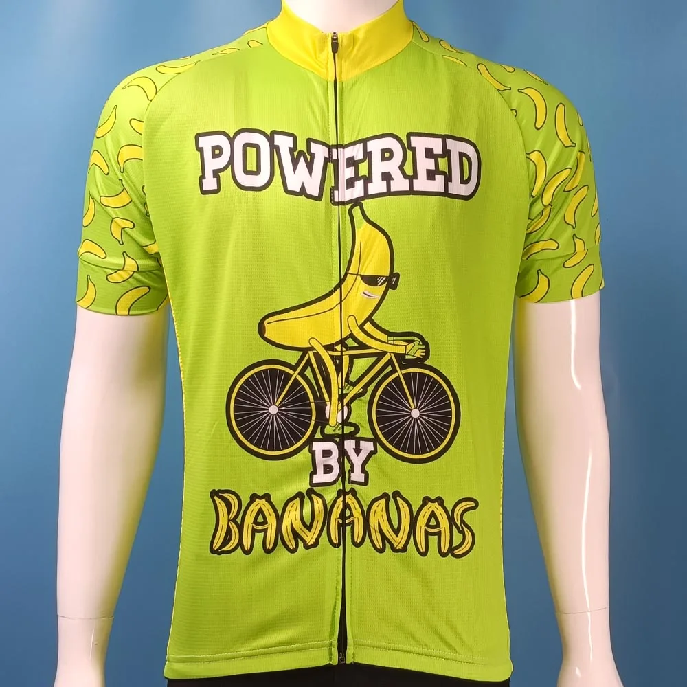 Fruit Series Cycling Jersey for Men Short Sleeve Reflective MTB Maillot Downhill Pro Team Mountain Bicycle Clothing New