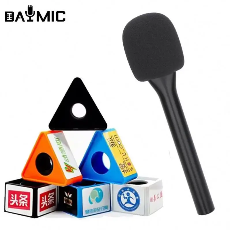 

Custom logo Flag Station Transmitter Holder Clip Handheld Microphone Plastic Adapter for Rode Wireless Go/DJI Mic