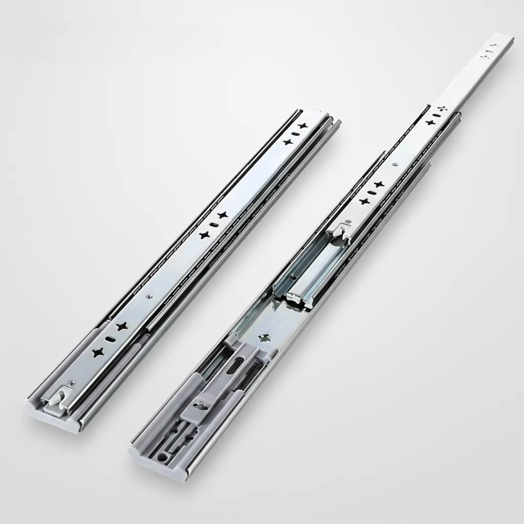 

45mm Stainless Steel Modern Heavy Duty Full Extension Ball Bearing Soft Close Drawer Slide Bedroom Living Room Kitchen