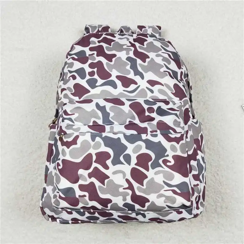 Wholesale hunting western children's boutique travel back to school Sibling Baby Kids Boys Camouflage Backpack Zip Back Bags