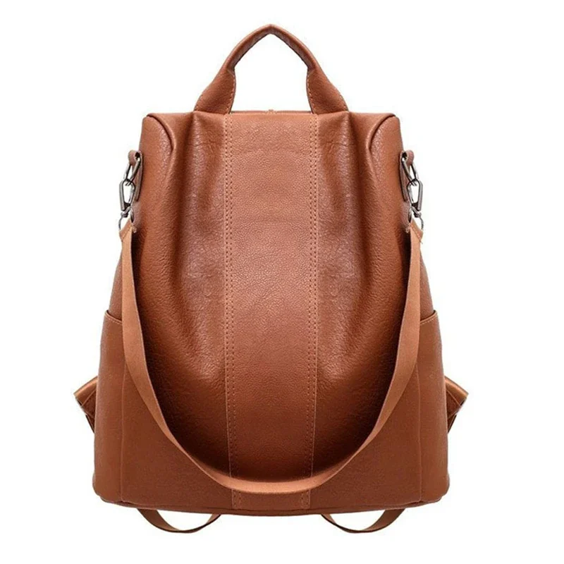 Classic Vintage Women Backpack Leather PU Fashion Backpack Women Casual High Quality Designer School Bag for Girl Travel Bag