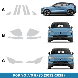 Headlight Rearview Film B Pillars Paint Protection Film for Volvo EX30 2023 2024 2025 Transparent TPU Anti-scratch Repair Refit