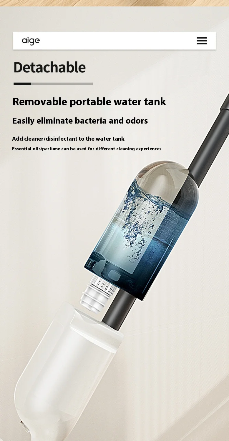 Lazy Cleaning Flat Mop mit Wassertank Mikrofaser Steam Spray Mop