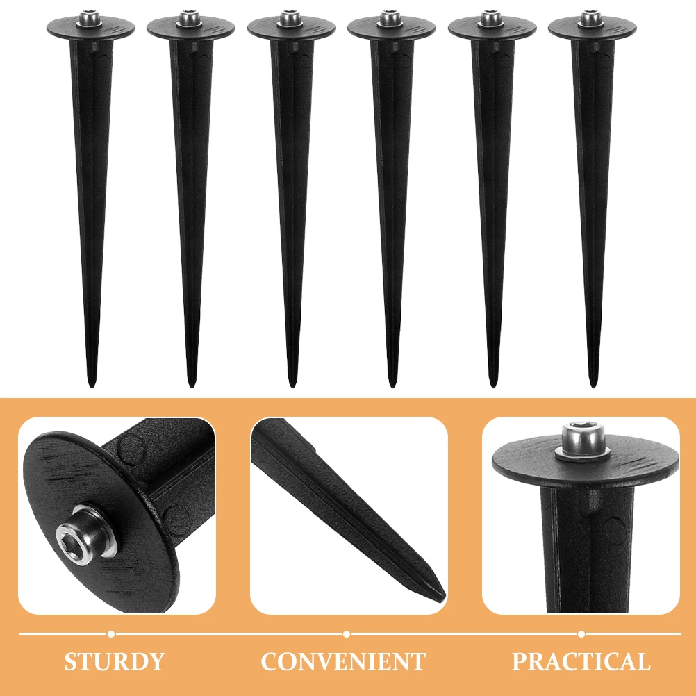 

12 Pcs Solar Ground Pole Landscape Stakes Artificial for Decorations Aluminum Outdoor