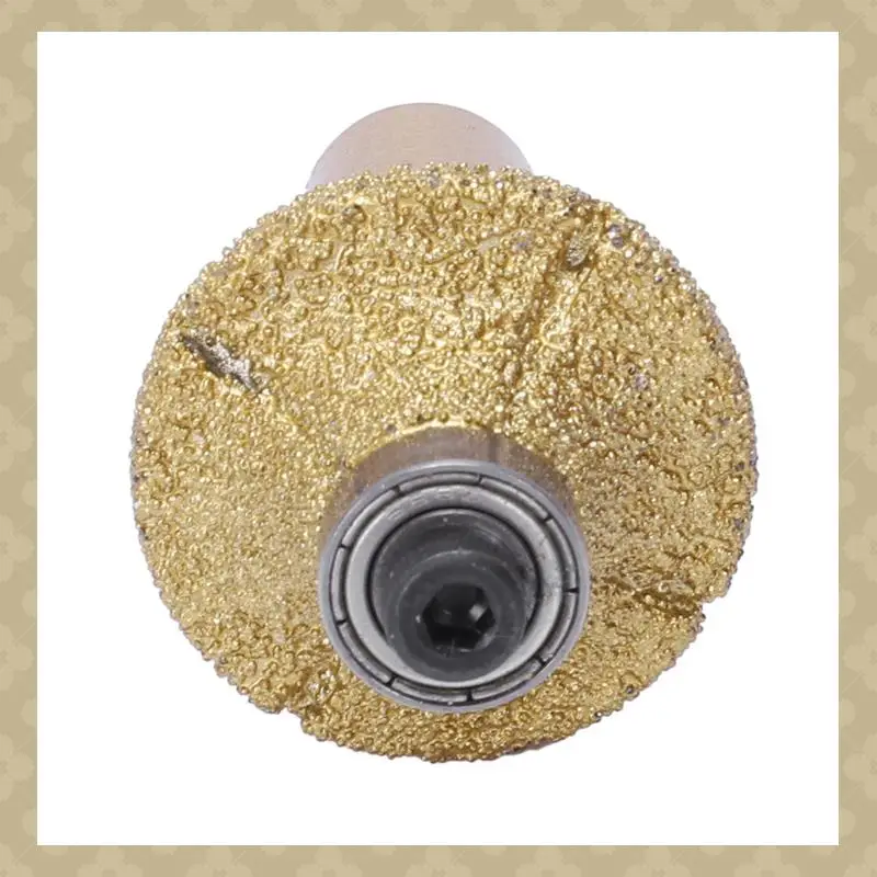 

AB45 2X Marble 31Mm Dia Bullnose Diamond Profile Wheel Router Bit Gold Tone