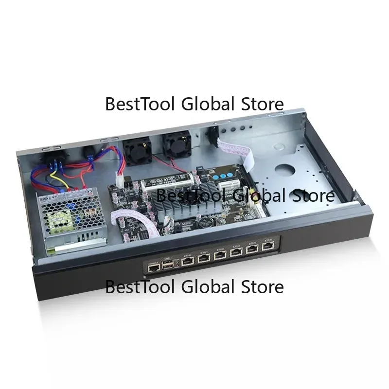 Cheap Price J4125 Rack 6 Lan Network Server Case Wifi Appliance Hardware Mini Pc 1u Enterprise Pfs-se Vpn Router Firewall