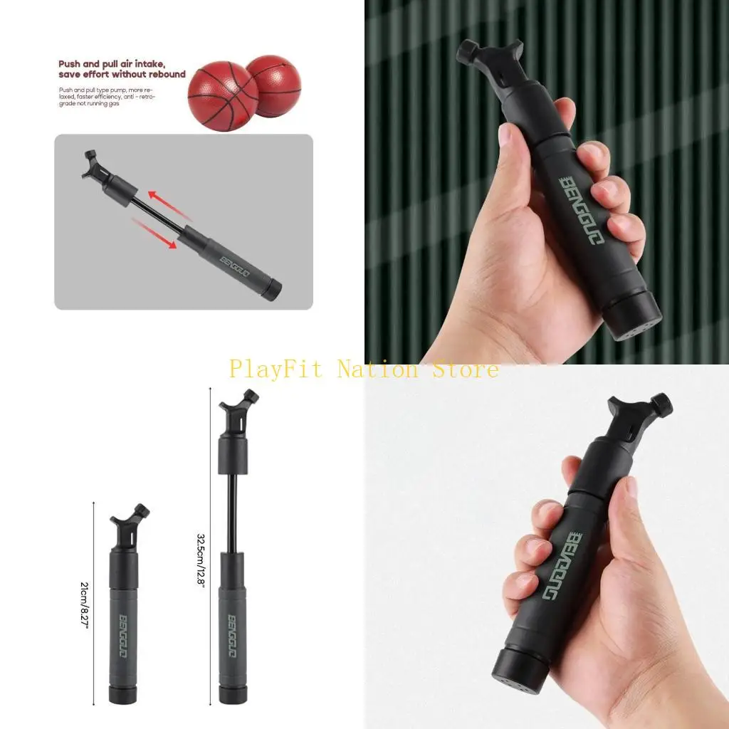 

242F Портативный шариковый насос двойного действия со сменной иглой, воздушный насос для баскетбола