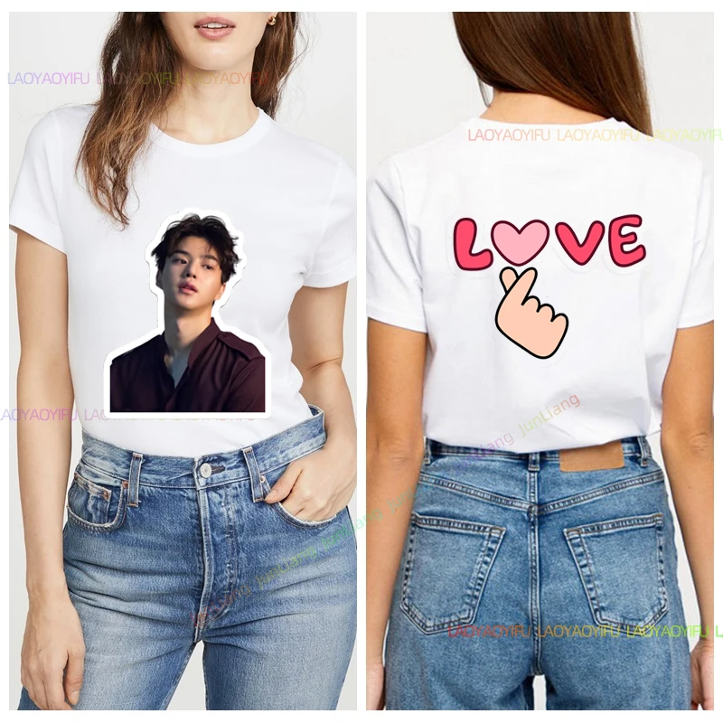 Korean Actor TV Serial Unisex Harajuku Fashion Women I Love My Boyfriend Song Kang Youthful Woman Clothes Fan Gift Top Y2k Tops