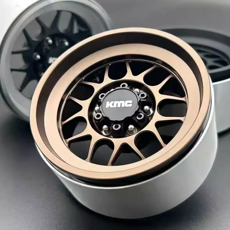 4 STUKS 2.6-inch KMC Metalen wielnaaf voor 1/8 RC Crawler Auto Gemakkelijk Te Controle 4082 H8H TRX4 1:7 Lelaluo MK07 Auto Upgrade Modificatie