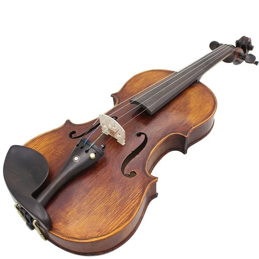 Handmade Solid Wood Violin Adult Children Beginner Violin Air Dried 5 Years Maple Pine Violin