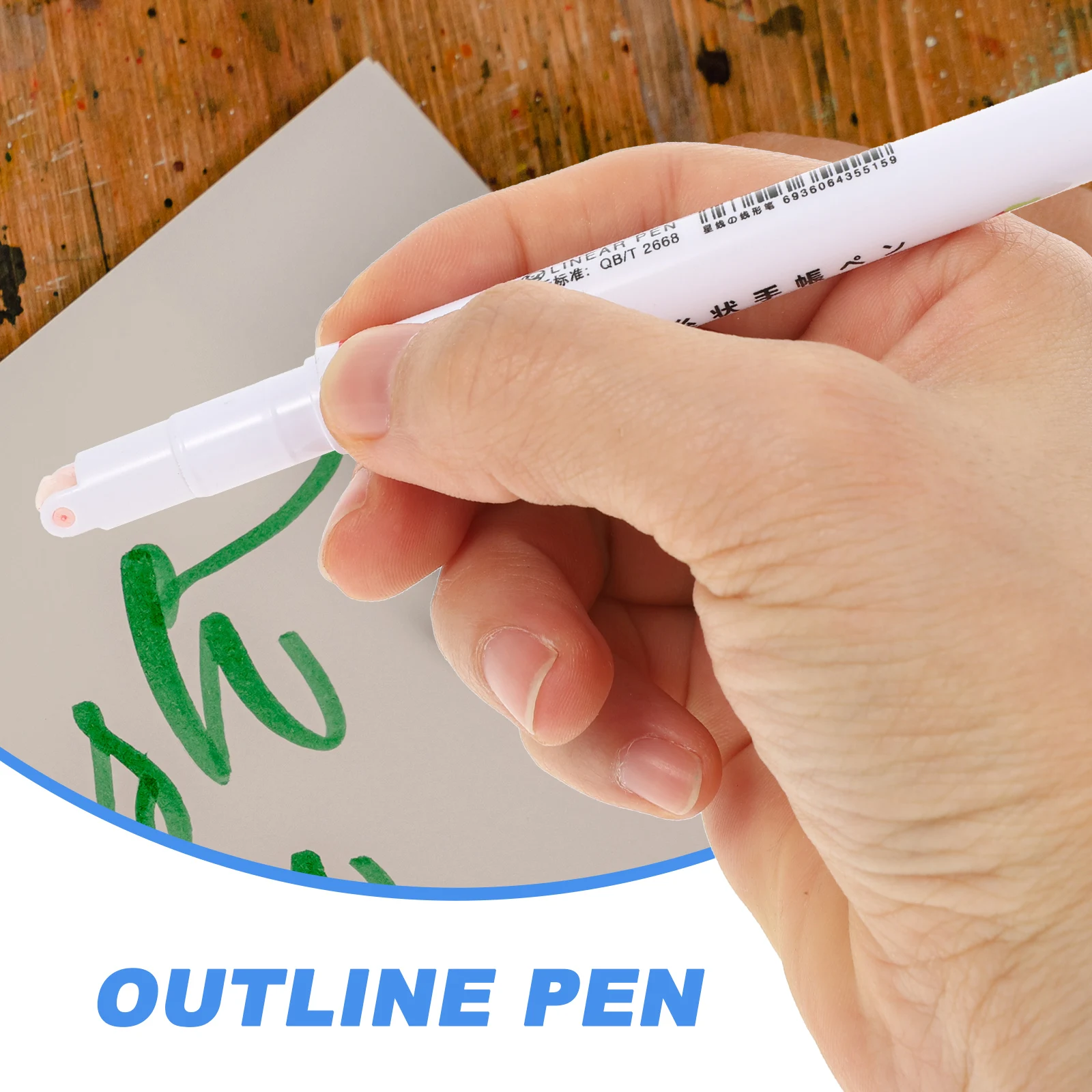 

6 Pcs Roller Pen Highlighter Drawing Pens Household Marker Portable Painting Unique Outlining Markers