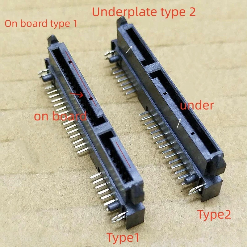 

10 шт. интерфейсная розетка для жесткого диска SATA 7 + 15P, гнездовая розетка, 90 градусов, разъем SATA