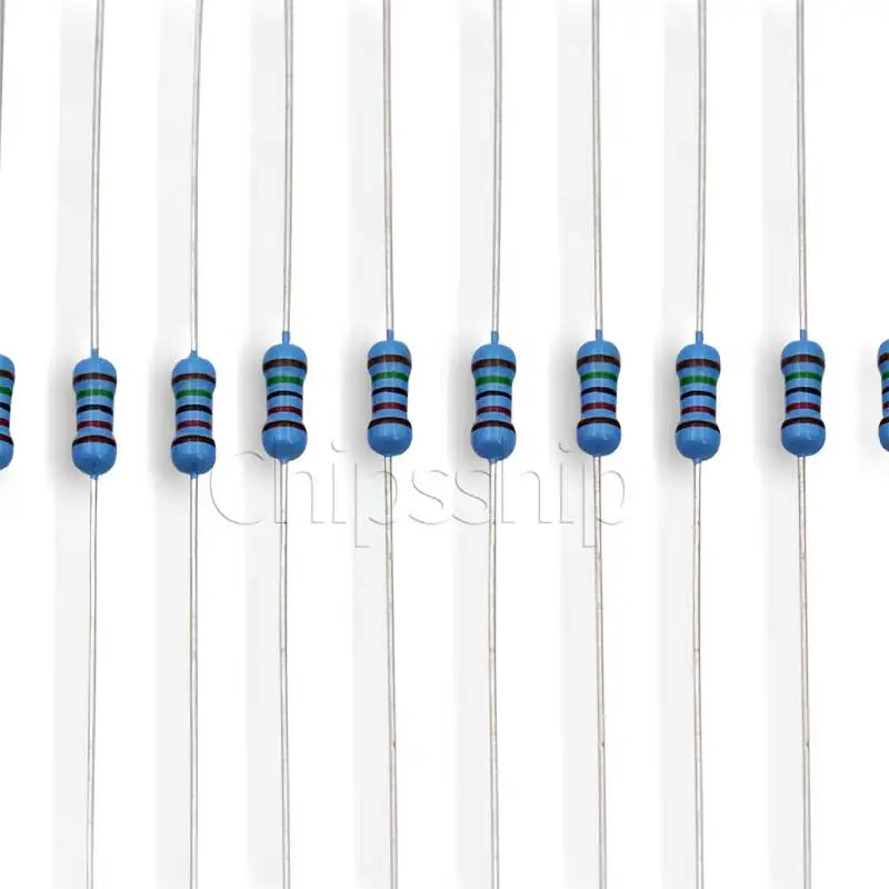 1/4W Metal Film Resistor Pack 1% five-color ring in-line resistor elements 25 kinds 20 of each