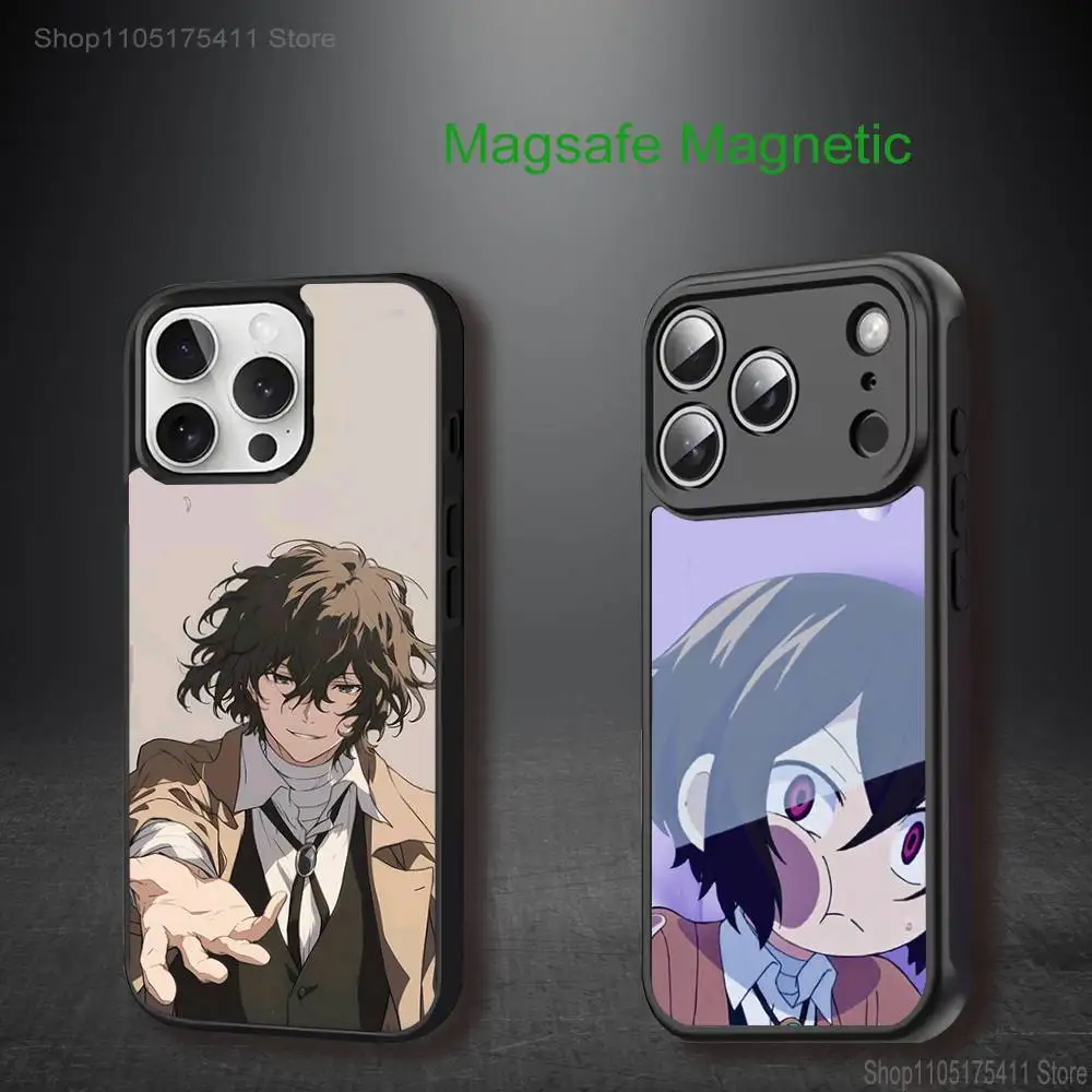 

Anime B-Bungo Stray Dogs Phone Case For iPhone 17,16,15,14,13,12,11,Pro,Max,Plus,Mini,SE4,E Magnetic Magsafe Wireless Charging