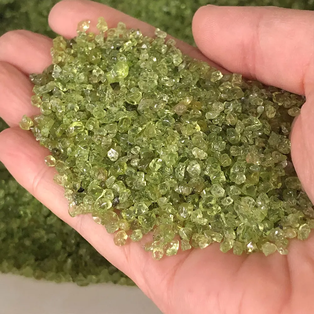 Natural Stone Crystals Mini Peridot Amazonite Malachite Chips Crystal Stones Gravel Minerals Quartz Home Decoration DIY Aquarium view 4