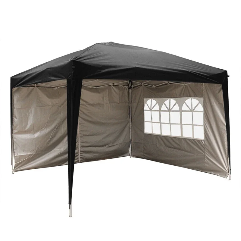 Waterproof easy-to-open 10x10 pop-up mosquito net awning party beach tent canopy gazebo with side wall