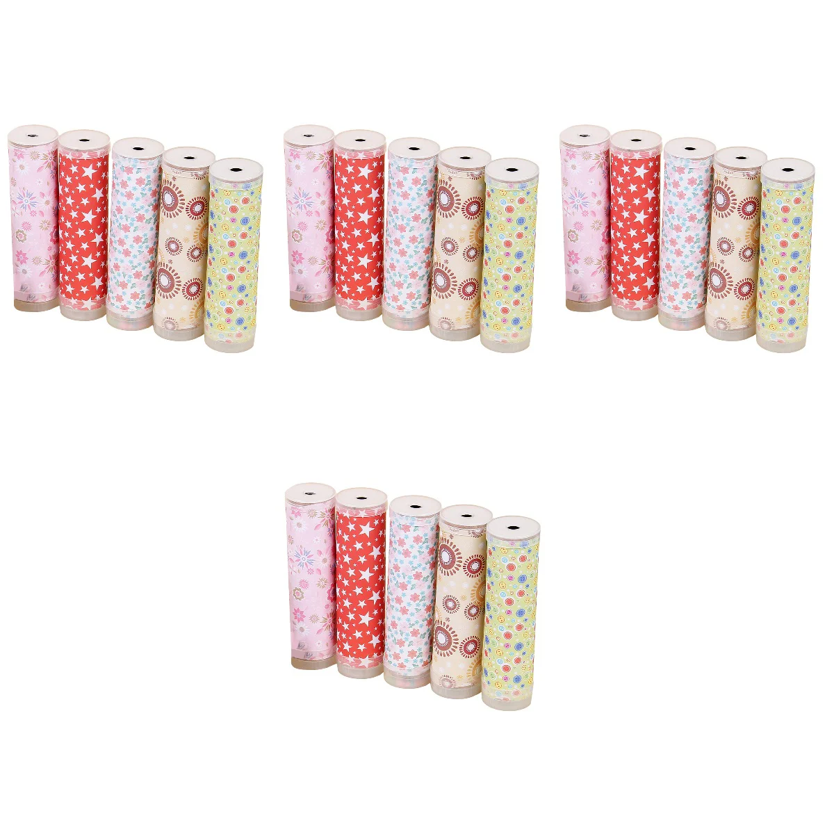 

4 PCS Kaleidoscope Material Pack Handmade Kits Children DIY Materials Package Toys Paper Tools Making