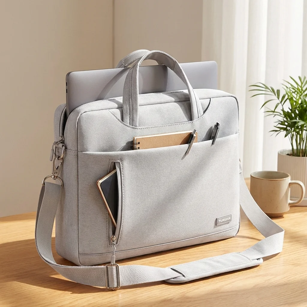 비즈니스 노트북 가방 케이스 어깨 토트 백 노트북 가방 서류 가방 13 15 17 인치 Macbook Air Pro HP Hu...