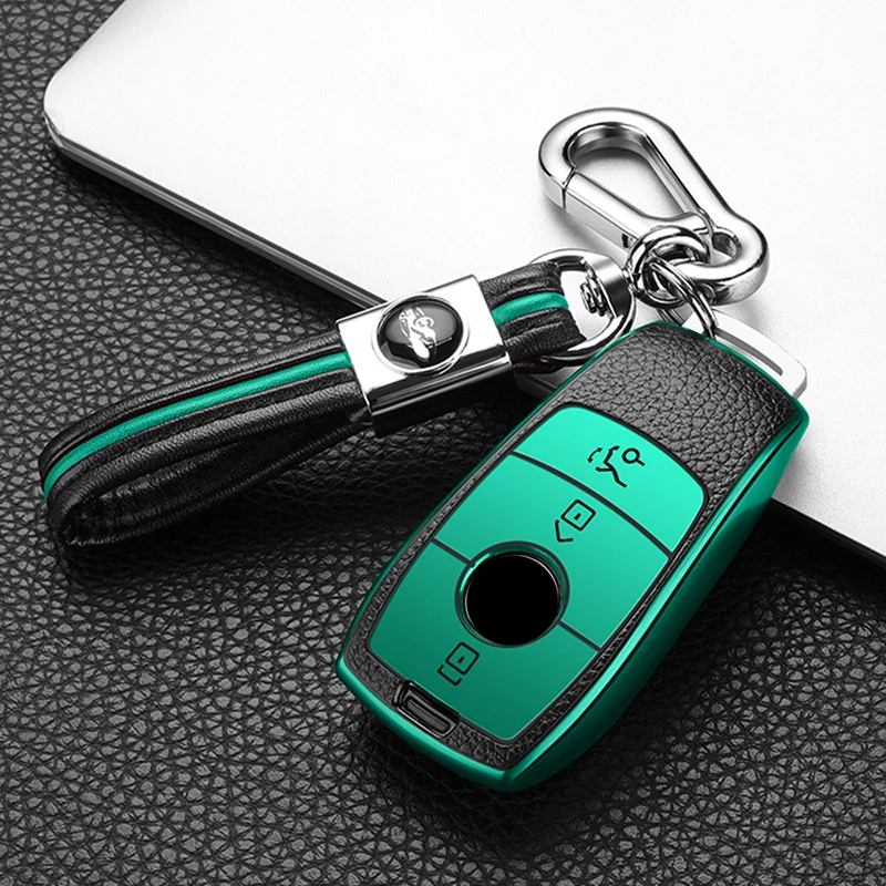 Car Key Cover Case Keychain For Mercedes Benz W177 W205 W213 W222 X167 AMG E200 E260 E S G Class GLC CLE CLA GLB GLS Shell Fob - view 4