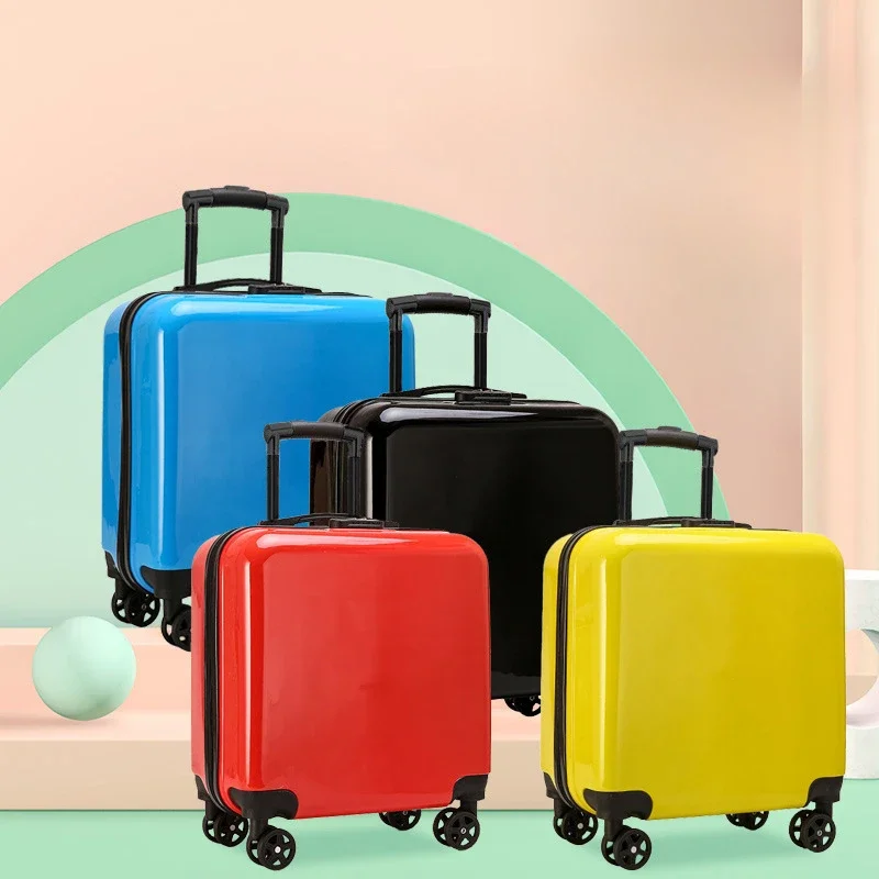 Roller Luggage Trolley Box, Travel Box, Bonito, Redondo, Boarding Case, Senha, Novo