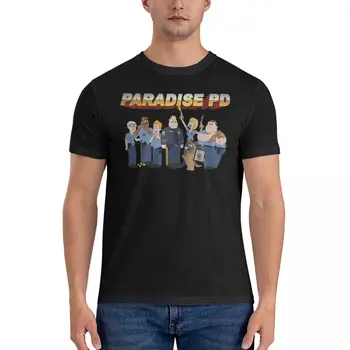 남성용 반팔 크루넥 티셔츠, 순면 상의, P-Paradise PD 웃긴 티, 4XL 5XL