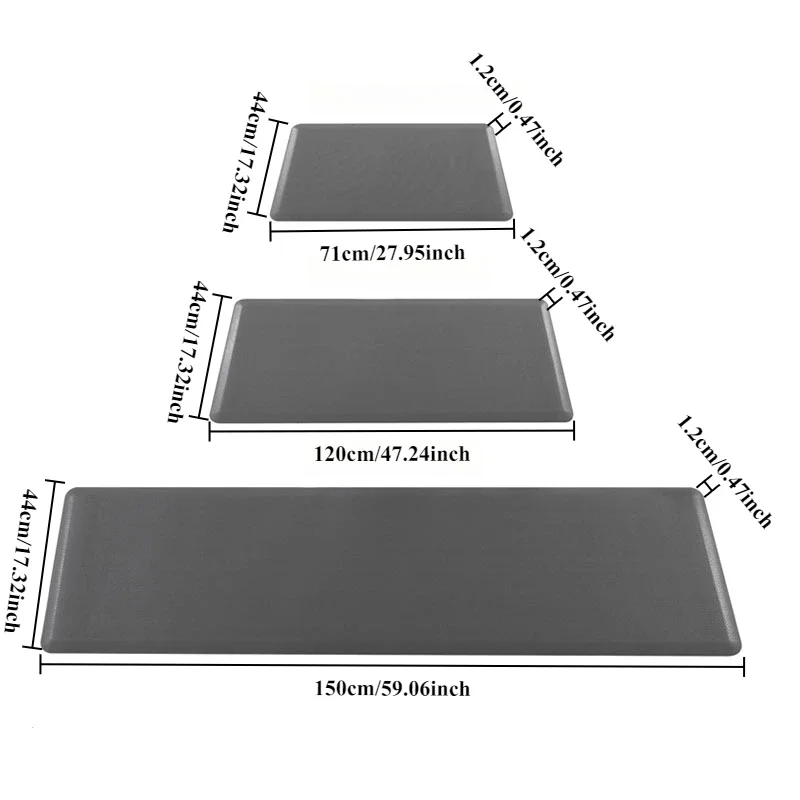 1PC Thickened Waterproof PU Leather Standing Mat Dirt-resistant Mat Anti Fatigue Comfort Kitchen Mat Entrance Doormat Rugs 주방 매트