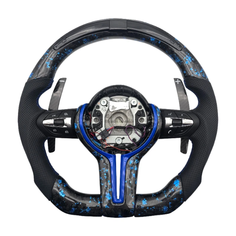 

Популярный оптовый кожаный кованый светодиод из углеродного волокна для BMW 3 5 серии F10 F30 F90 F01 F12 M3 M6 E90 Z4 X1 X6 Автомобильный руль