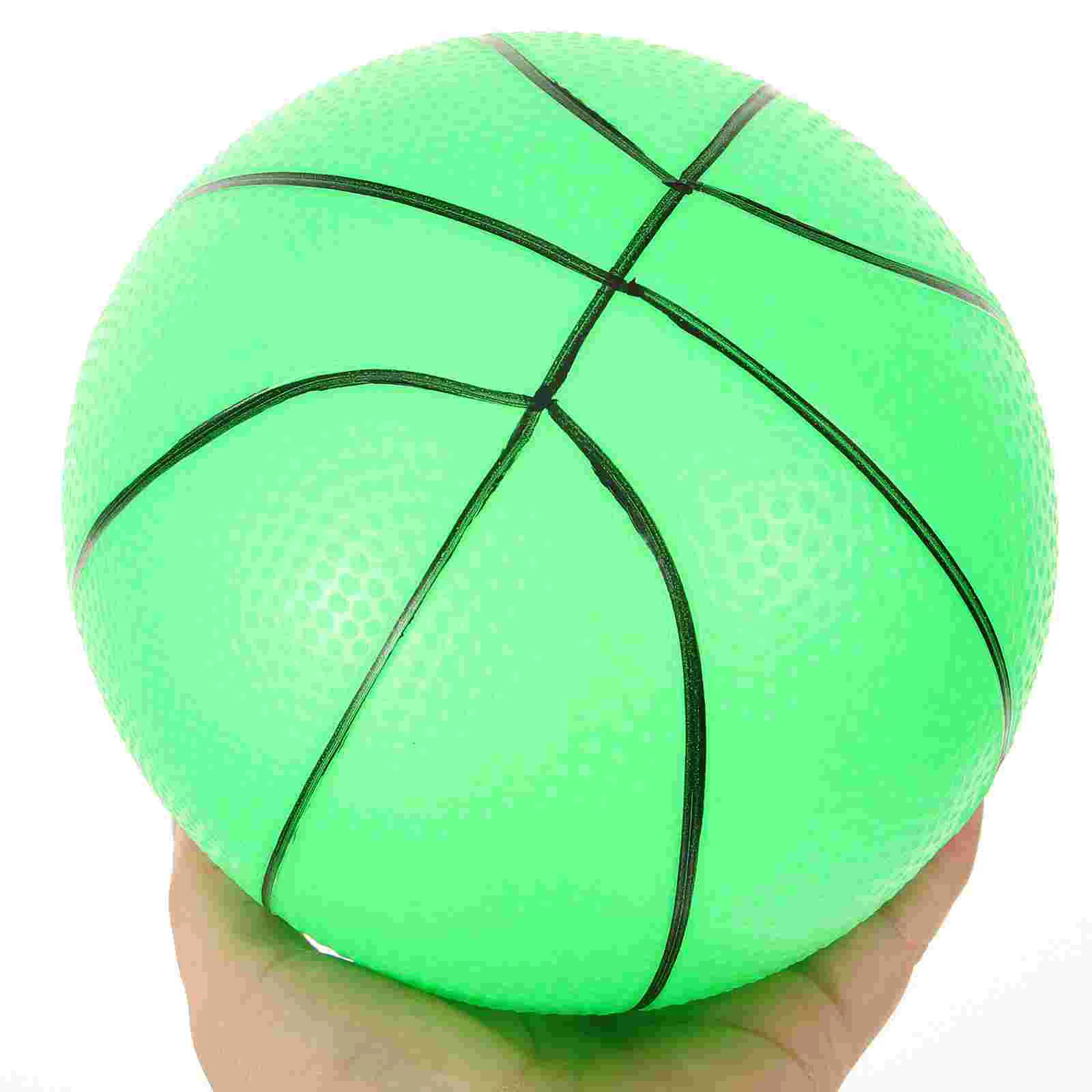 Pädagogischer Klopfball, leuchtender Basketball, leuchtendes Spielzeug für Kinder, glänzendes Grün für Kleinkinder