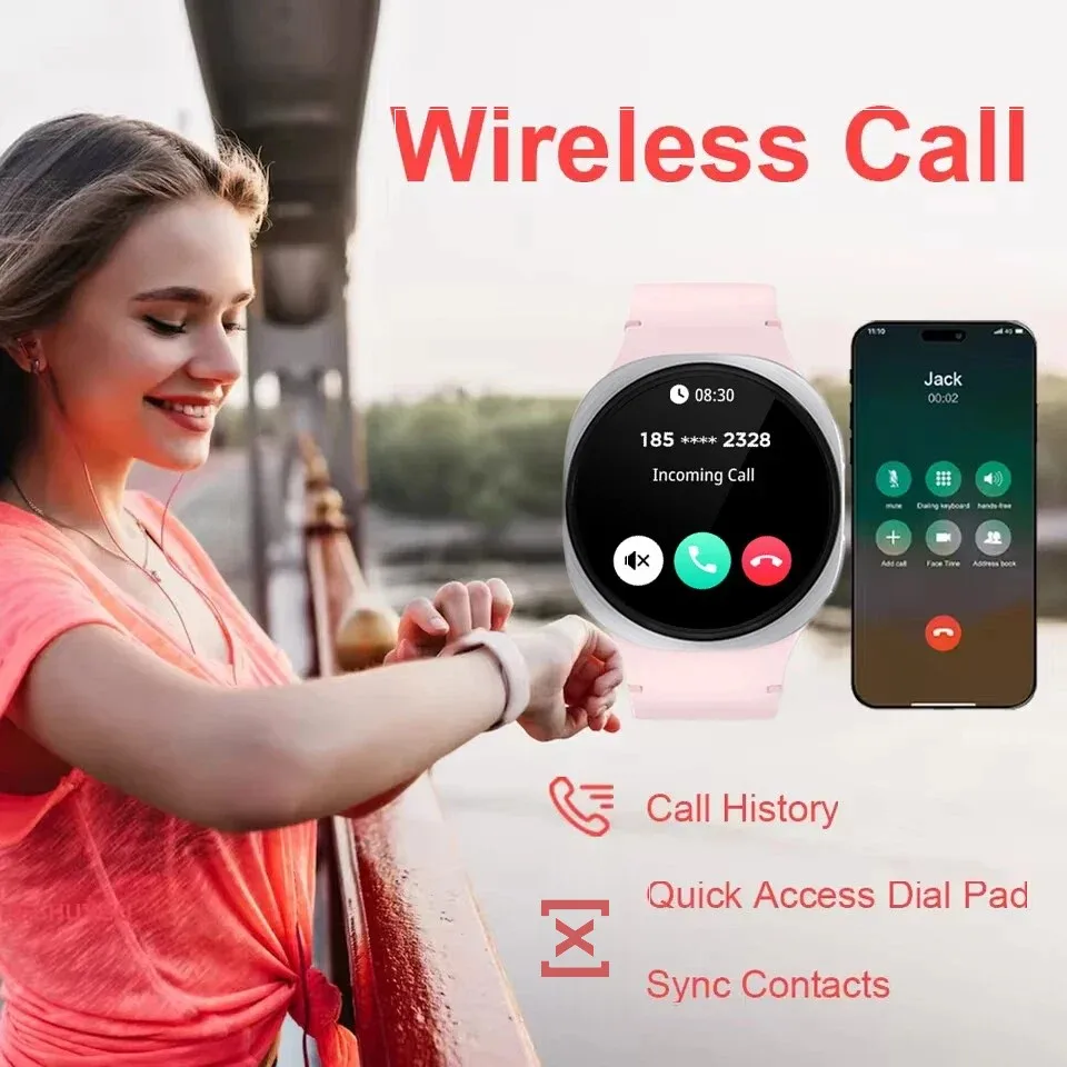 2025New الأصلي الساعات الذكية 8 ساعة ذكية صغيرة الرجال GPS NFC بلوتوث دعوة 40 مللي متر AMOLED اللياقة البدنية الرياضة المقتفي الصحة Smartwatch #5