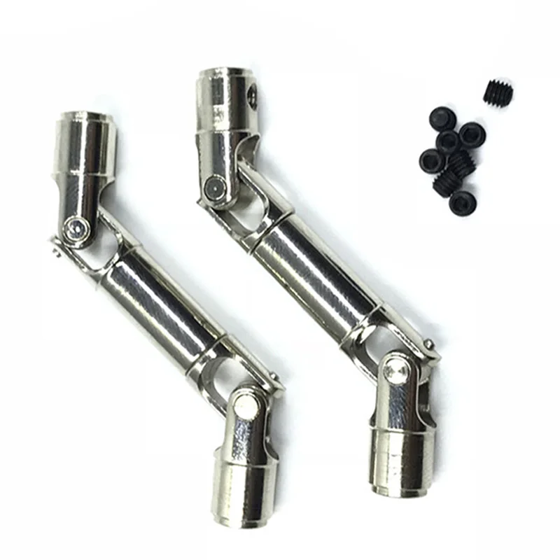 A63T-1X Luz de Flash de simulación de freno de dirección de 12 LED para modelos a escala 1/10 y eje de conducción de Metal mejorado de 2 piezas para WPL Henglong