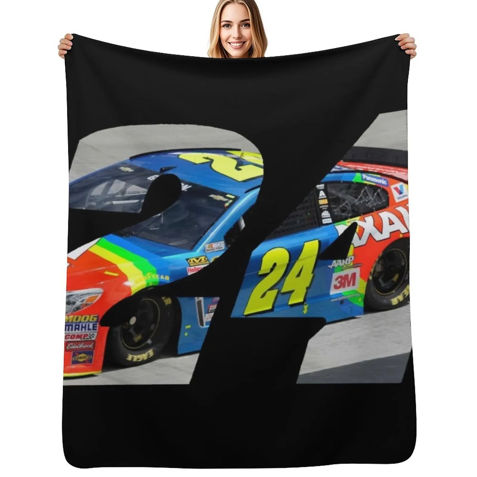 

Jeff Gordon Car 24 Throw Blanket Year Round Soft Comfortable Blanket for Home