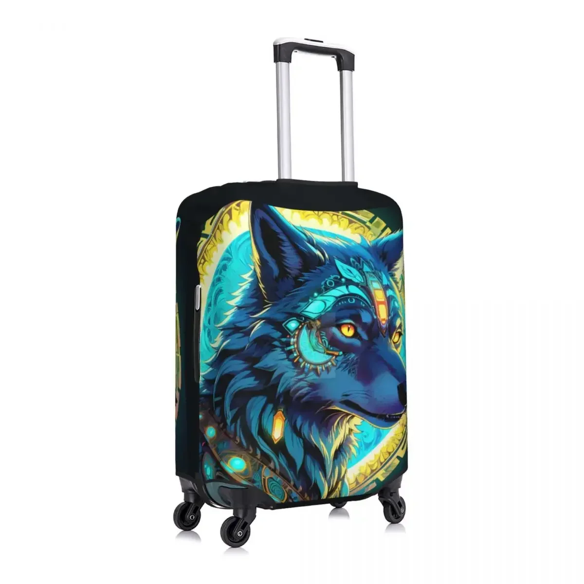 네온 Woft 여행 가방 커버 휴가 동물 재미있는 수하물 용품 여행 보호 장치