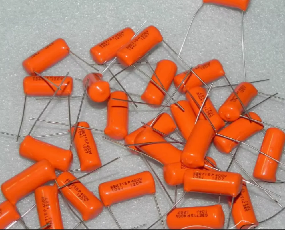 

20pcs price SBE sprague CDE Sprague 715P 400v0.1uf 104j MKP P25MM 30mm*12mm*14mm coupled thin film capacitor