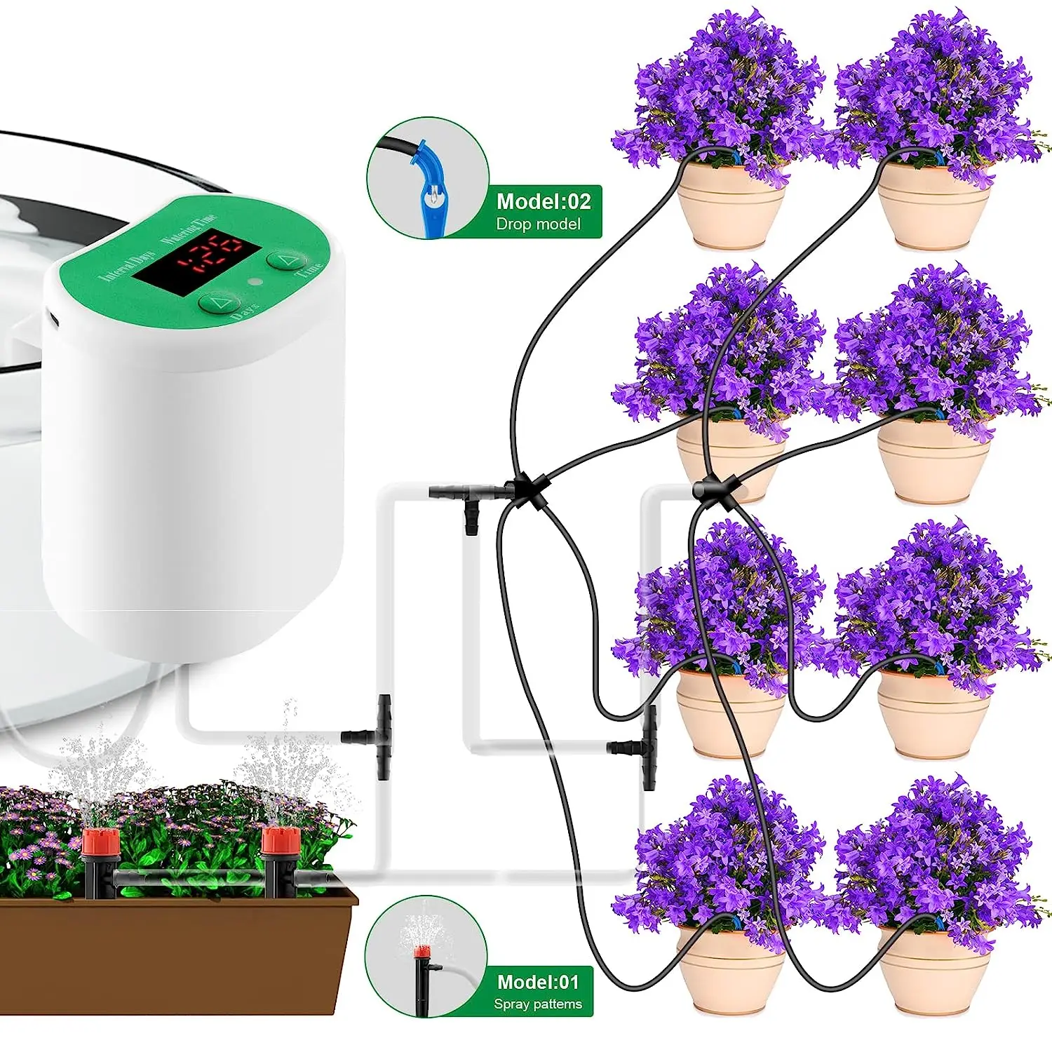 

Flower Watering Machine Watering Timer Gardening Tools Irrigation Intelligent Watering Timer Lazy Flower Watering Machine