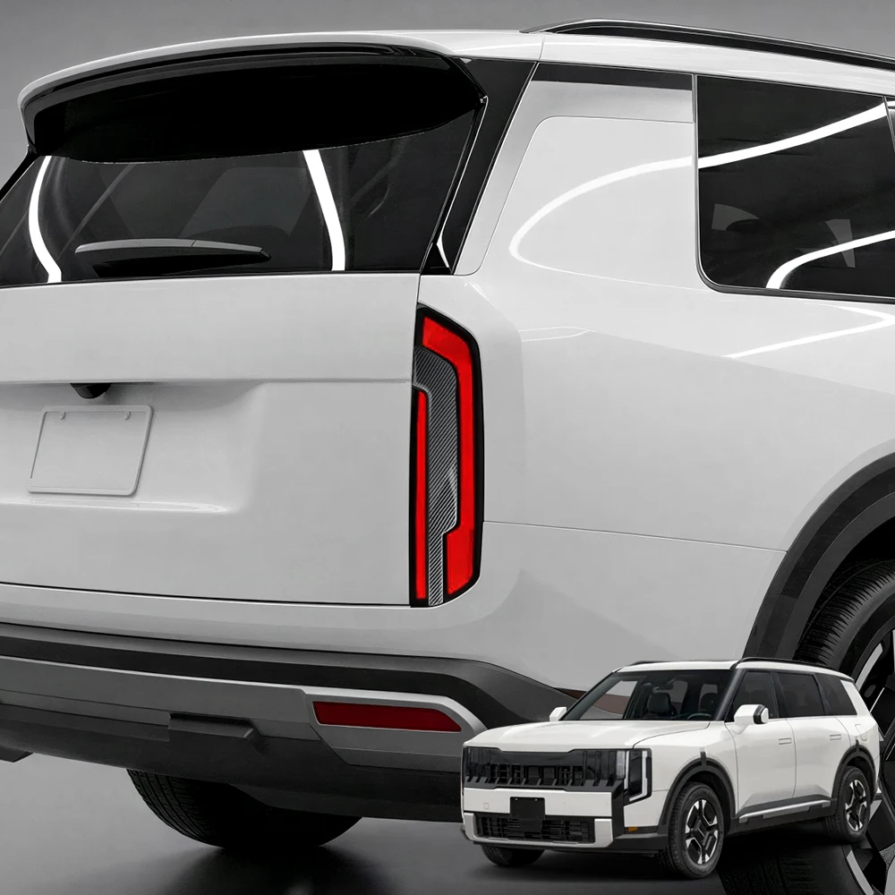 For Kia Telluride 2027 Car Tuning Carbon Fiber Car Tail Lights Decorative Cover Trim External Accessories