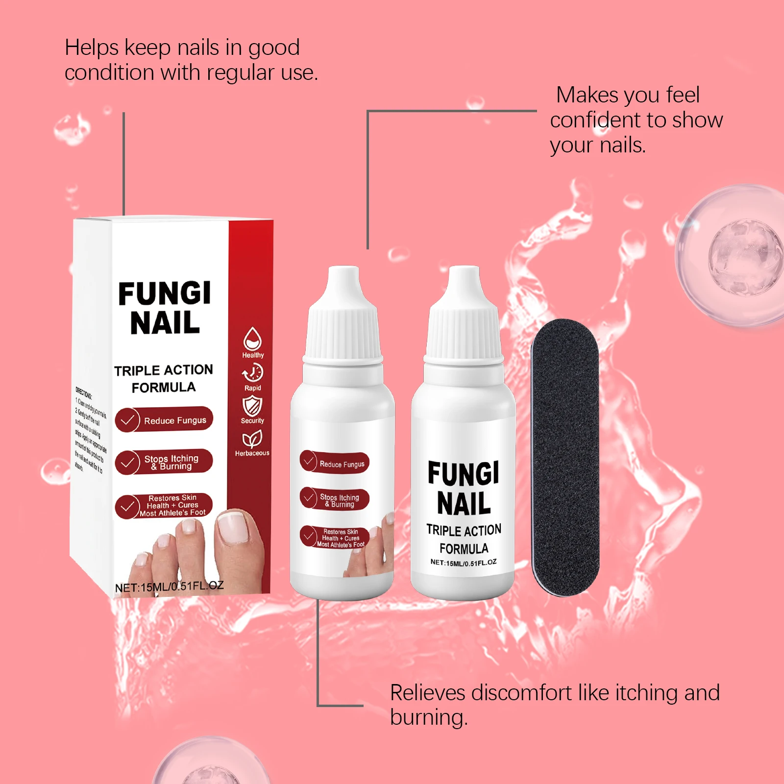 Nail Care Solution Effectively Softens Cuticles Improves Texture Anti-Onychomycosis Toe Infection Repair Nourishing Nails New view 4