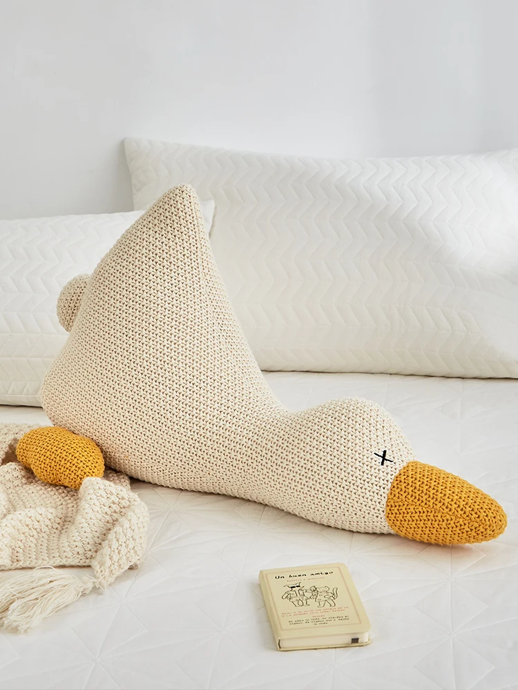 

Cute Cartoon Pajama Duck Pillow Plush Toy Cover Sofa Cushion for Home Decor